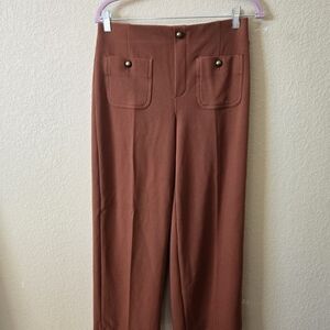 Jules & Leopold Rust Brown Women's Trousers